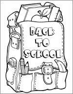 Back to School Coloring Sheet